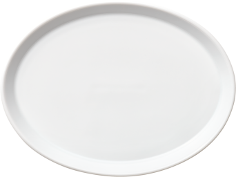 Teller SCANDIC flach oval coup, 28 x 21 cm, weiß