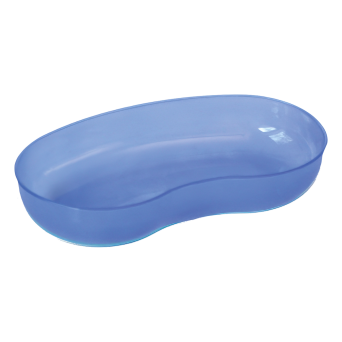 Nierenschale, 26 x 13,7 cm, PP blau-transluzent
