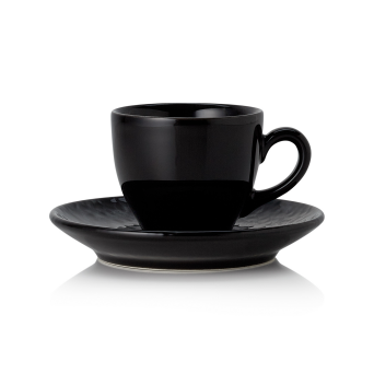 Espressotasse mit Untertasse VIDA NIGHT, schwarz, Set 2-teilig