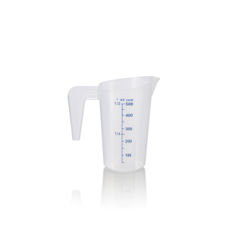 Messbecher 500 ml, PP, mit 50 ml Skalierung