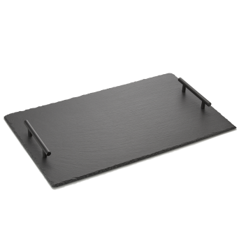 Naturschieferplatte GN 1/1 mit Griffen
