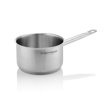 Stielkasserolle CHEFPROOF Ø 18 cm, Edelstahl 18/10, Induktionsgeeignet