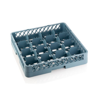 Tassenspülkorb DISH RACK 98, PP blau, 16 Einteilungen