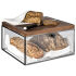 Schubladen-Set, 3-teilig, 35,4 x 32,5 cm, transparent/braun