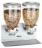 Cerealienspender 2-fach, 2 x 3,5 ltr., Stahlblech lackiert / Kunststoff 