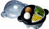 Eierkocher mit integrierter Dampfgarfunktion, silber / schwarz