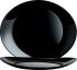 Platte DIWALI BLACK oval, 33 x 25 cm, schwarz