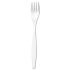 Menügabel, 19 cm lang, SAN-Kunststoff weiß