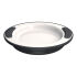 Thermoteller 270 ml, Ø 25,5 cm, anthrazit/weiß