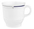Cafeteria-Obertasse IMPERIAL NOVA, 0,23 ltr., weiß mit Dekor blau/grau