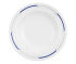 Salatteller IMPERIAL NOVA tief rund Fahne, Ø 19 cm, weiß mit Dekor blau/grau