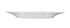 Teller IMPERIAL flach rund Fahne, Ø 21 cm, weiß mit Relief