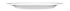 Teller MANDARIN flach rund Fahne, Ø 23 cm, weiß