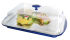 Thermo-Tablett-Set 6-teilig, 43 x 29 cm, Edelstahl/transparent