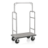 Gepäckwagen TRANSIT, 112 x 60 cm, Edelstahl 18/8 poliert, grauer Teppich