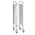 Regalwagen CANTINA EN, CNS, für 15 bis 30 Euronorm-Tabletts 53 x 37 cm