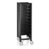 Regalwagen MENSA BLACK Single EN, für 10 EN Tabletts 53 x 37 cm, Alu/MDF, schwarz