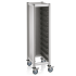 Tablettwagen MENSA Single GN 1/1, für 10 GN Tabletts, Alu/MDF, silber