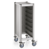 Tablettwagen MENSA Single GN 1/1, für 7 GN Tabletts, Alu/MDF, silber