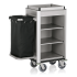 Zimmerservicewagen ISABELLA, 95 x 55 cm, Alu silber / MDF Aluoptik